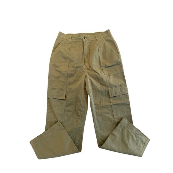 Altar’d State Hunter Green Cargo Pants Mid Rise Wide Leg Women’s Large - Picture 3 of 6